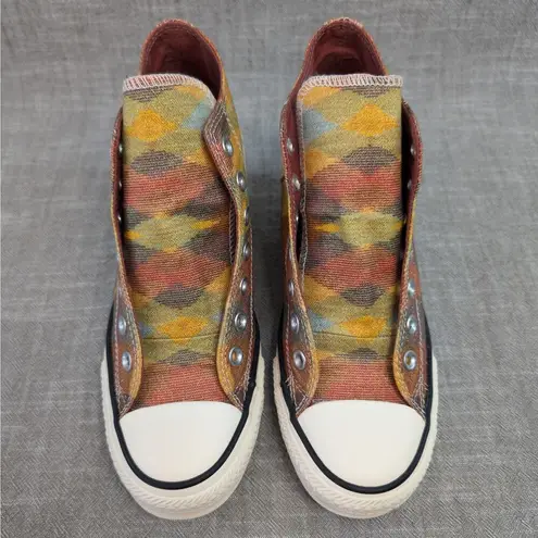 Converse x Missoni CTAS Lux Mid Hidden Wedge Canvas Auburn Yellow Womens 8