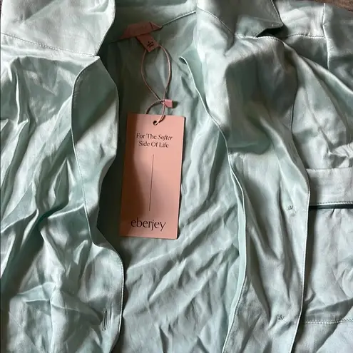 Eberjay Eberjey Blue Button Down Shirt Relaxed Lightweight