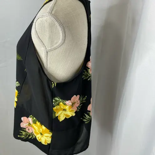 Sophie Rue semi sheer floral tank size large