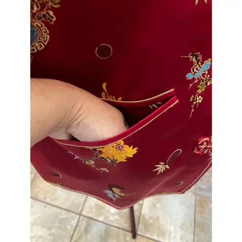 Pink Peony VINTAGE PEONY AUTHENTIC ASIAN SATIN JACKET SIZE XL