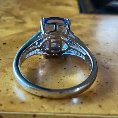 Color Changing Fluorite Tanzanite Sterling Silver Ring Size 10 Blue