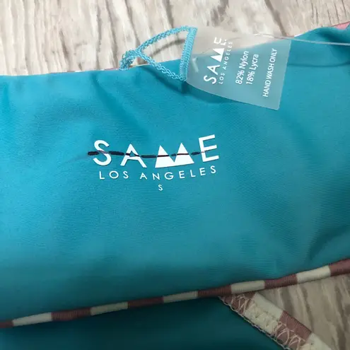 Same Los Angeles Divine Stripe Bikini Top