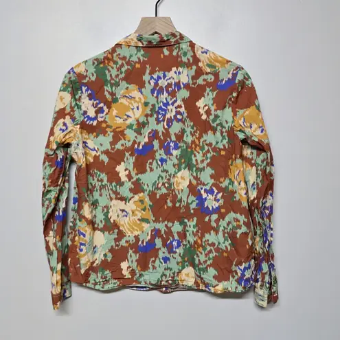 Sézane Sezane Pierro Botton Up Shirt Antique Flowers Floral Print Blouse Sz US 2/ FR 34