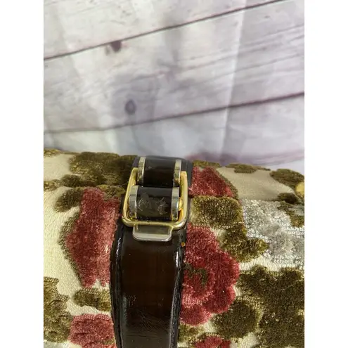 Vintage 1950s Tano Of Madrid Handbag Made in Spain Tapestry Hard Shell Bag Red