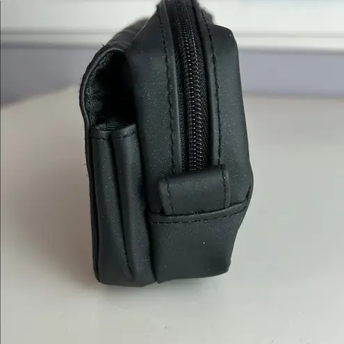 Vintage Garden Botanika black two compartments with mirror cosmetic makeup bag