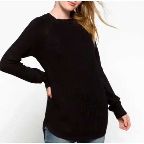 RD Style Rowca Cotton Blend Black Crew Neck Sweater Stitch Fix Exclusive