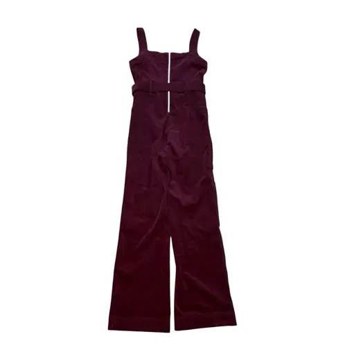 *Pilcro and the Letterpess by Anthropoloige Velet Overalls Womens US 6 Burgundy Purple