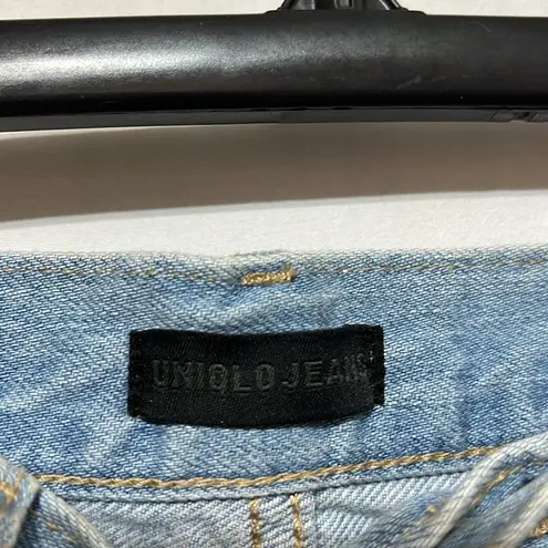 Uniqlo  Women's Light Blue Distressed Jeans size‎ 11 thumbnail 3