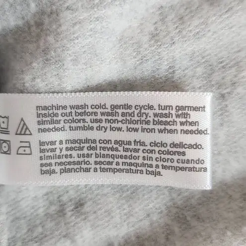 Three Dots Gray Pullover Sweatshirt Small Gray Sweatshirt Quarter-zip Pullover