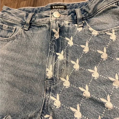 Playboy  Pacsun Denim Cutoff Jean Shorts Cotton 25 Daisy Dukes Boho Grunge Bunny