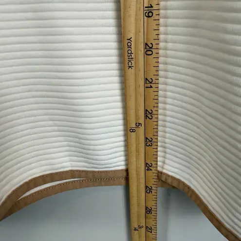 J.Crew Sweatshirt Women's Small Ivory Tan Quilted Snap