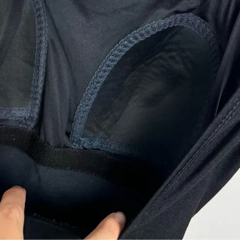 Longitude Black White Twist Swimsuit Sz 12 One Piece Colorblock