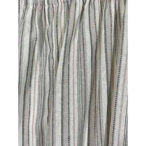 RSMR ROSSMORE Portia Woven Tops Off Shoulder Hi Low Hem Bell Sleeves Small Blush