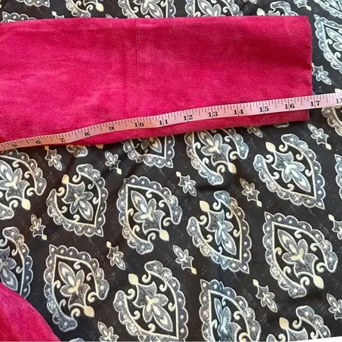 Ruff Hewn Womens Size Small Pink Leather Suede Jacket Barbie Pink