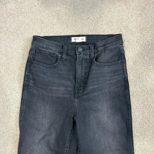 Madewell  High-Rise Slim Straight Jeans in Richgrove Wash Black Size 25 Tall