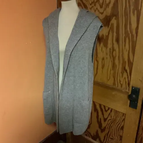 X.Y Funs earthy oversized sleeveless hooded cardigan Size L