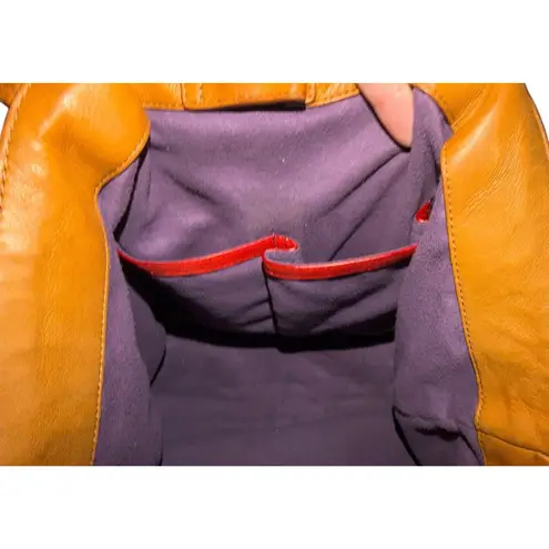 Robert Zur RINA Tote True Glove Leather Chestnut Brown & Beige Large Travel tote