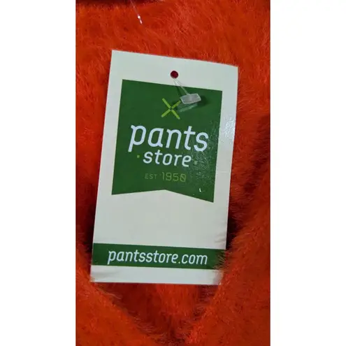 Fuzzy Halter Neck Sweater Vest NWT Womans Medium Day+Moon Cozy Orange