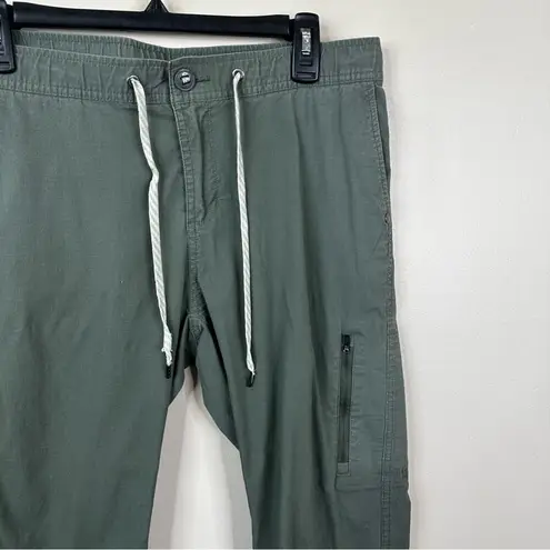 Vuori Ripstop Jogger Pants Womens Large Green Organic Cotton VW401