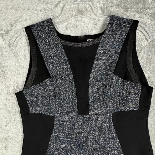 Yoana Baraschi Dress Women 12 Gray Black Yellow Marled Sheath Career Business