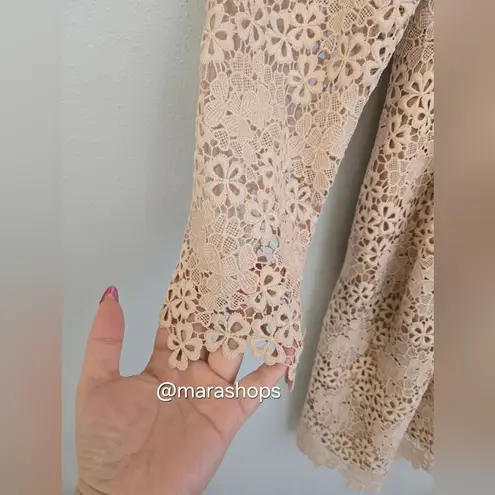 Monique Lhuillier ML Blush Lace Dress