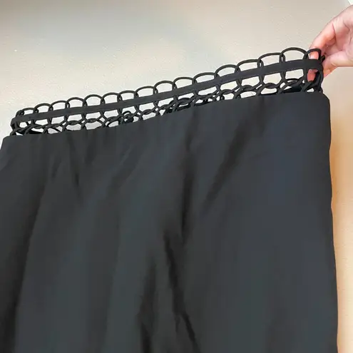 Lafayette 148 New York Dress Size 14 Black Sleeveless Lined Career Work Office