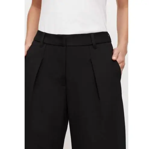 Velvet by Graham & Spencer Leona High Rise Wide Leg Trouser Pants Pockets 6 $229 Black