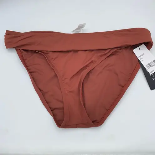 La Blanca NWT Cinnamon Mauve Brown Island Goddess Shirred Hipster Bottom Size 14