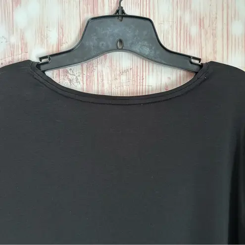 Talbots  Black 100% Pima Cotton Short Sleeve T Shirt
