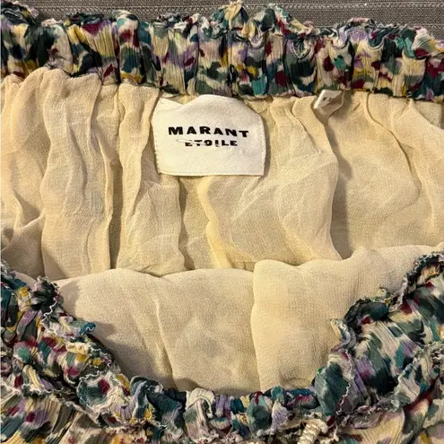 Isabel Marant Etoile Frejus Midi Skirt Green Ecru 36