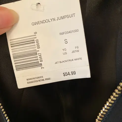 G by Guess Guess Black & White Halter Jumpsuit | Size Small | NWT