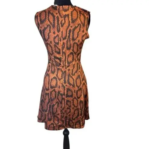We Wore What New NWT Muscle Tank Mini Dress Size Small Snake Print Cider Multi $98