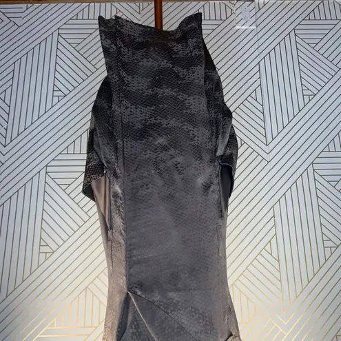 Karen Millen Brown Silk Snake Vest Style Dress