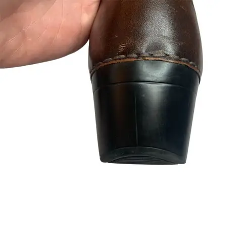 Dansko Unisex Brown Leather Clogs Size 42 Slip-Resistant Comfort