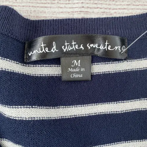 United States Sweaters women M NWT Vneck Longsleeve pullover stripe sweater
