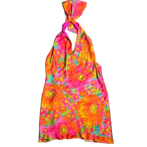Show Me Your Mumu  Jasmine Halter Mini Dress in Miss Malibu Size: L