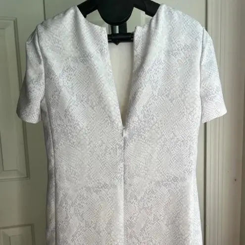 Babaton Aritzia Short Mini Lined Pearl Dress Short Sleeve Gray Print, Size XS S