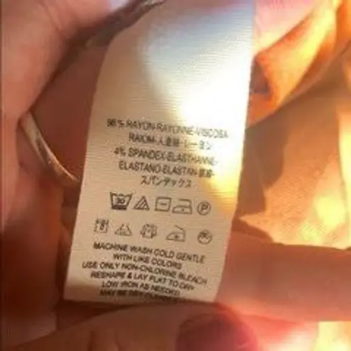 Free People orange bell sleeve off the shoulder blouse size XS