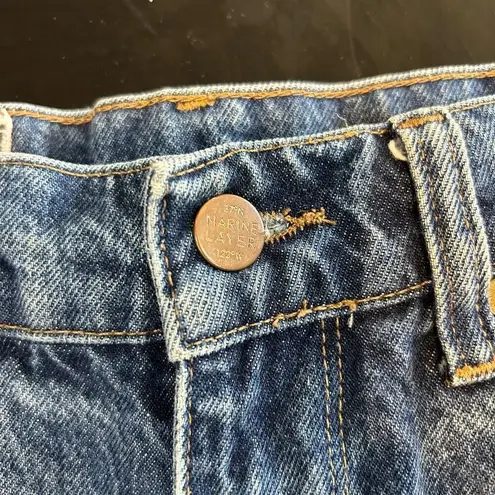 Marine layer ‎ Sasha Denim cutoff Jean Short women’s size 26 - Image 9