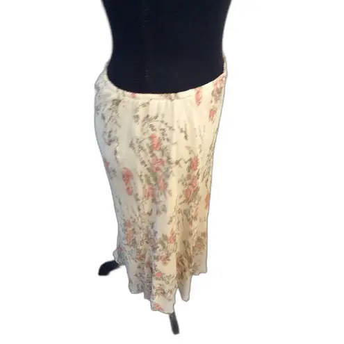 Vintage JKLA California Floral Cottagecore Skirt Large L Romantic