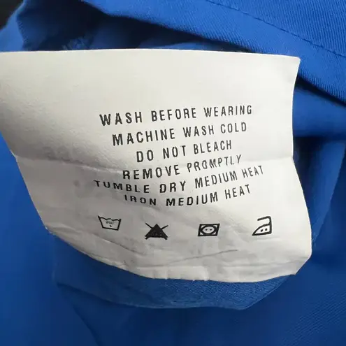 Urbane XL Womens Blue Straight Leg Cargo Uniform Scrubs Bottoms