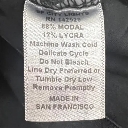 San Francisco City Lights Black Itty Bitty Fitted Tee T