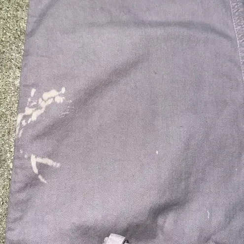 Nili Lotan women’s Jenna lilac Purple Cropped corduroy Military Pants size 6