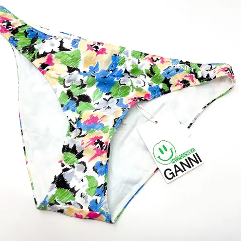 Ganni Floral Azure Blue Bikini Bottoms