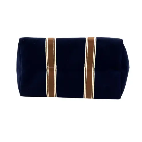 RUE DE VERNEUIL Navy Blue Traversee Large Flannel Cruise Tote