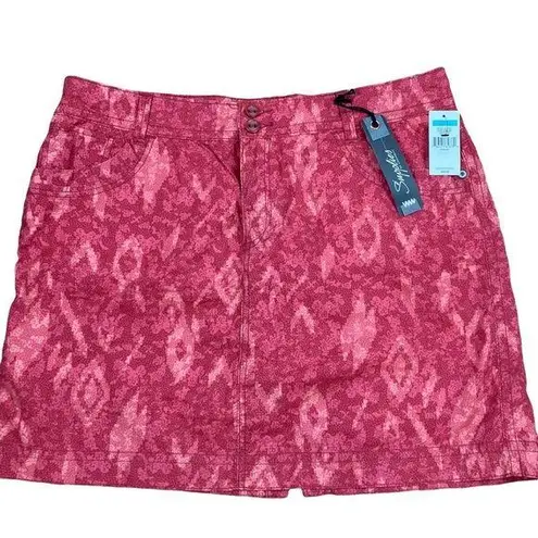 Unionbay Supplies by  NWT Red Patterned Skort - Size 16