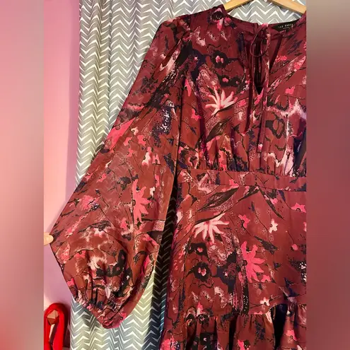 Ted Baker London | Verino Floral Print Tiered Minidress, Size 2