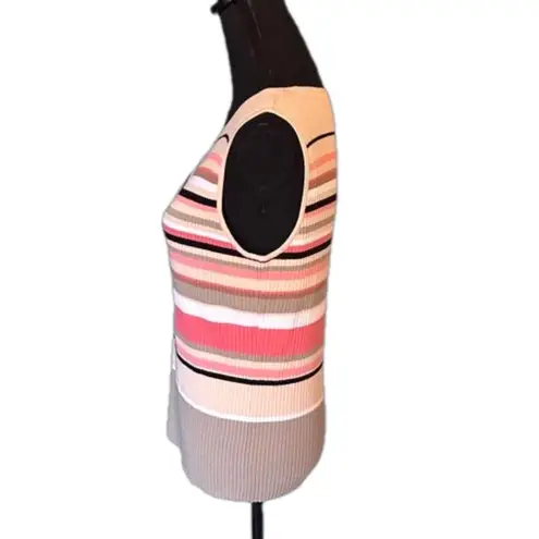 Amanda Smith Sleeveless Knit Striped Tank – Classic, Casual Chic