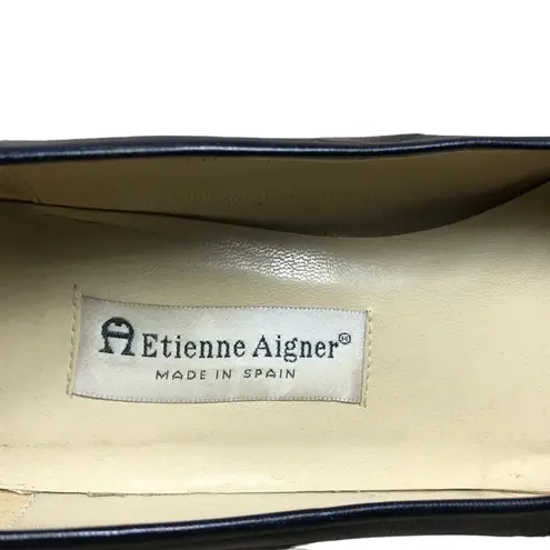 Etienne Aigner  Spain Pumps Sz 10W Leather Classic Retro Normcore Business Y2K