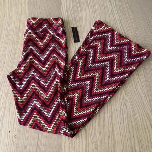 No Boundaries 🆕  Chevron Print Flared Leg Pants M🆕